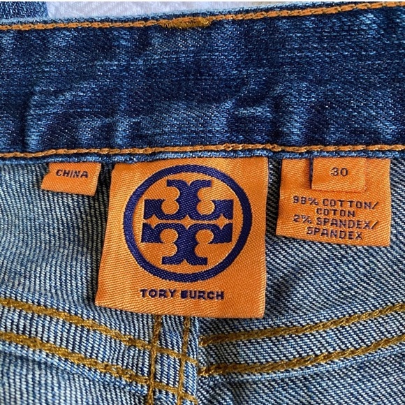 TORY BURCH slim slouchy jeans in medium rinse - Picture 5 of 7